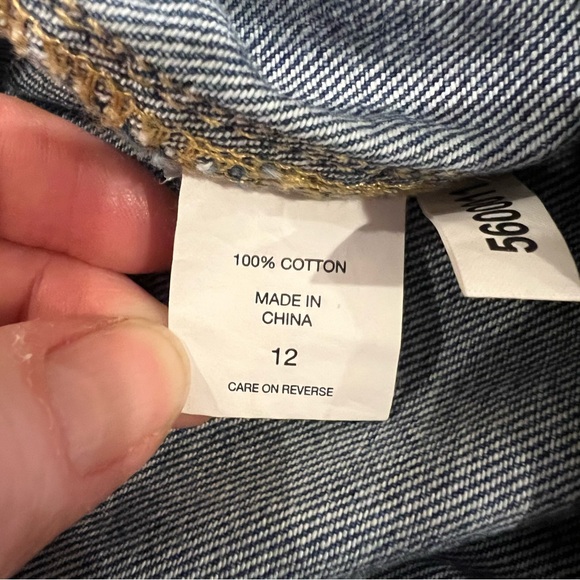 Happy Nature by Kate Hudson Womens La Vita Denim Jumpsuit Size 12 Blue Avalon - Picture 9 of 14